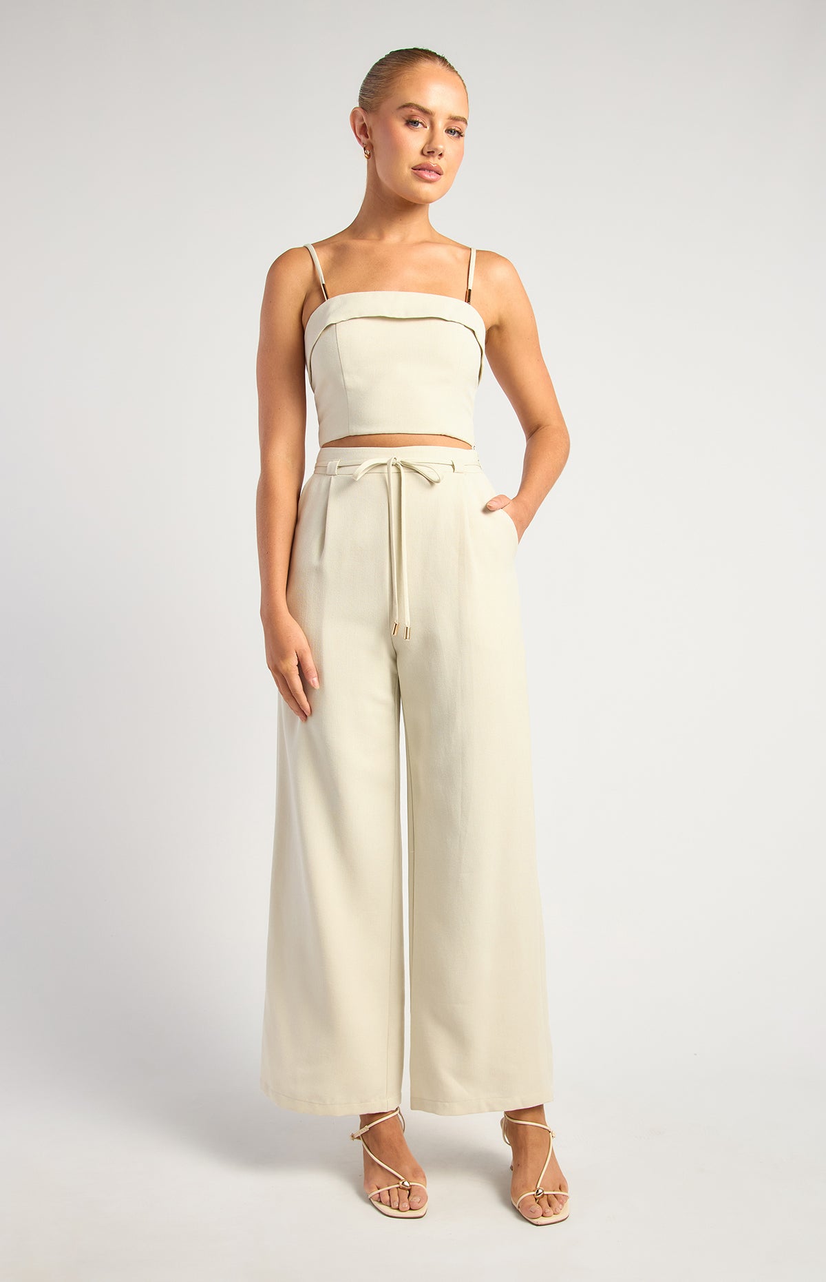 Benton Top & Pants Set - Almond