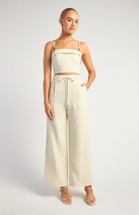 Benton Top & Pants Set - Almond