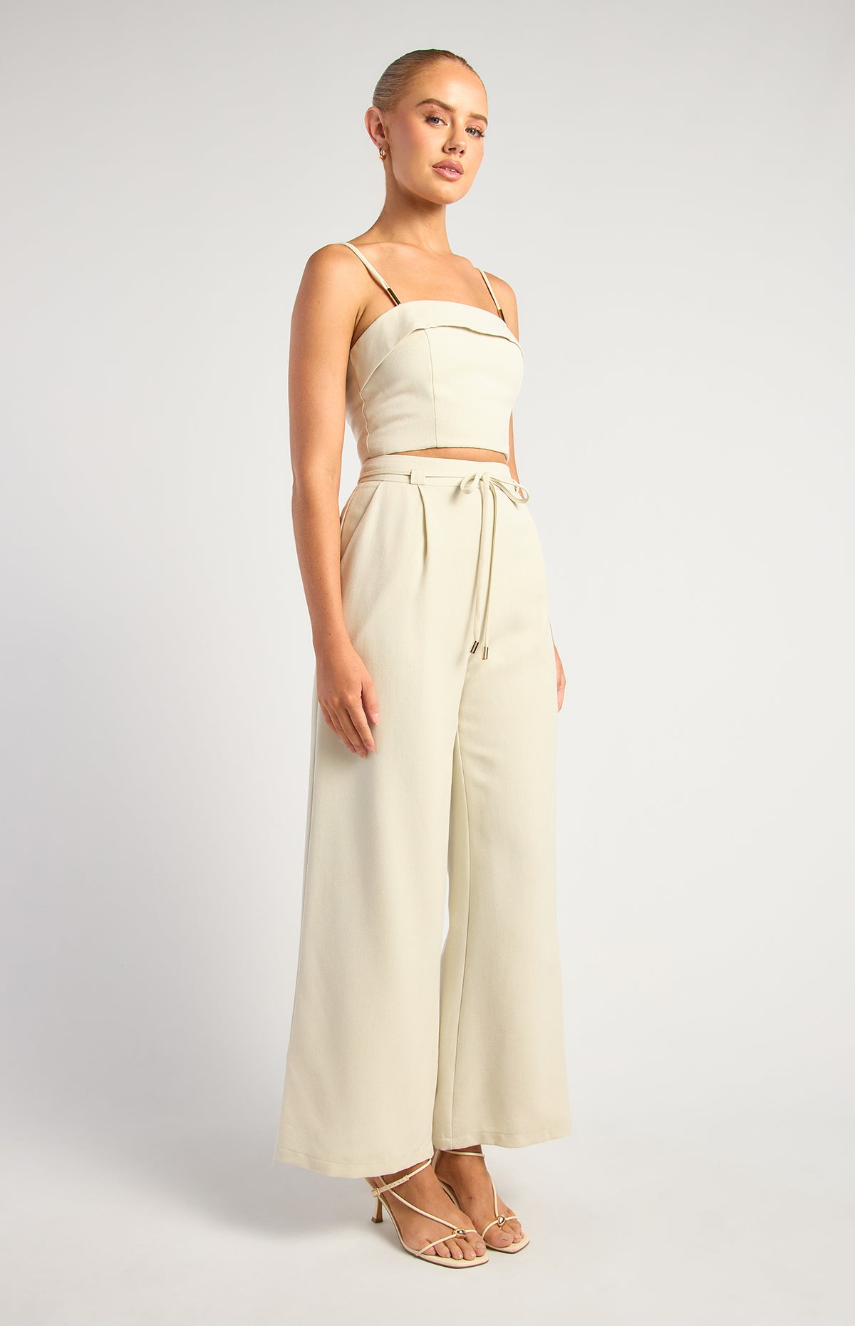 Benton Top & Pants Set - Almond