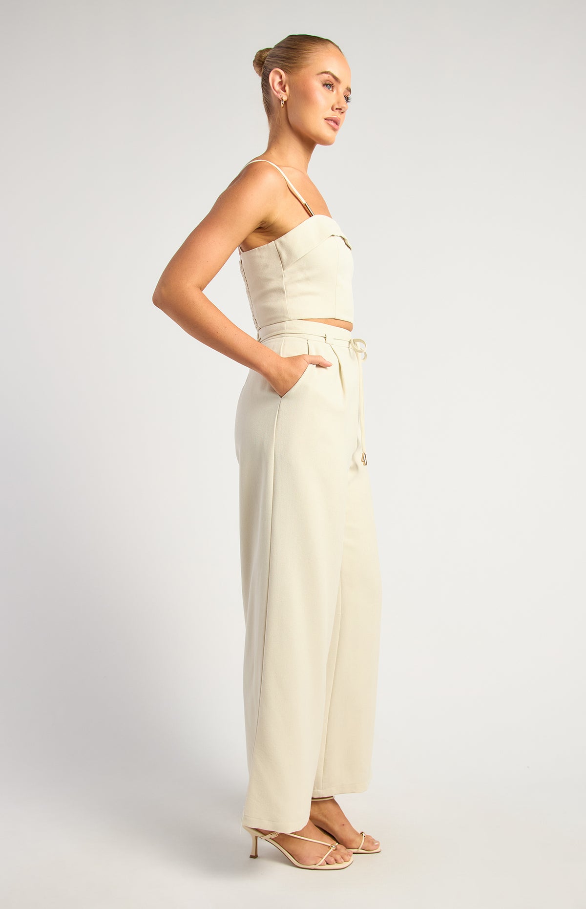 Benton Top & Pants Set - Almond