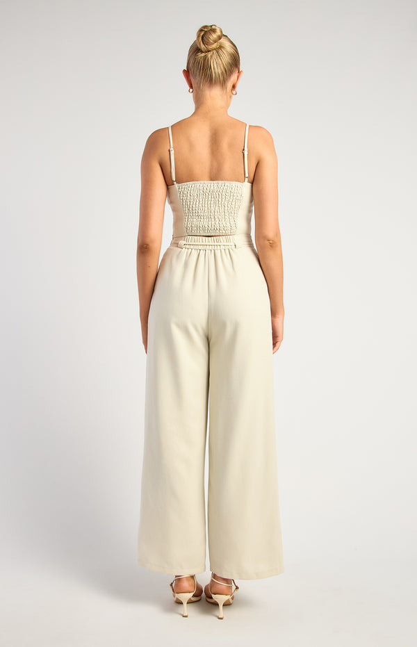 Benton Top & Pants Set - Almond