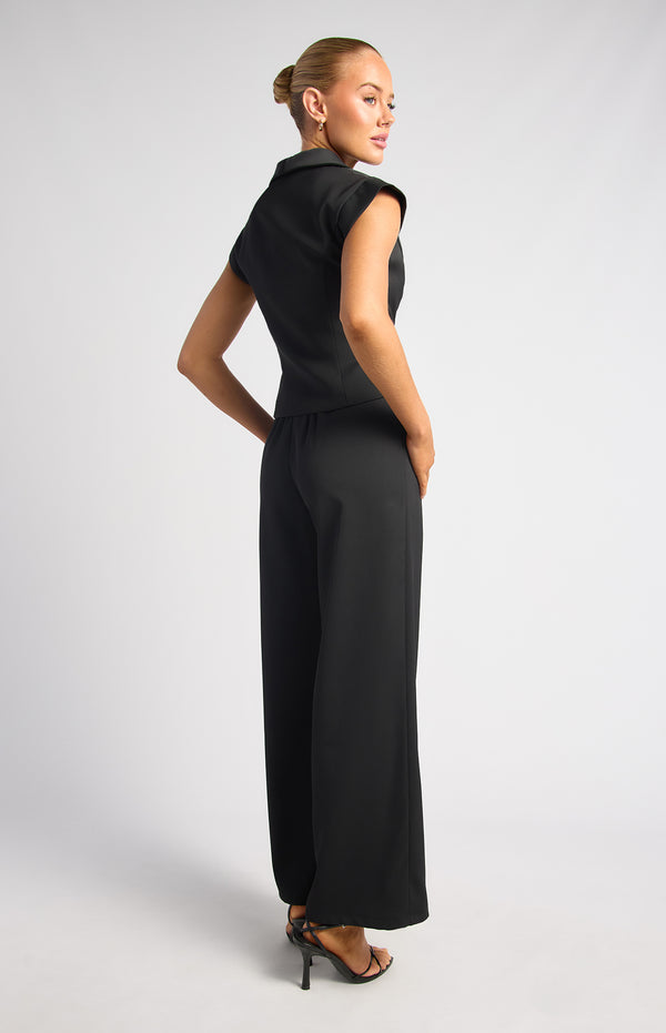 Julip Top & Pants Set - Black