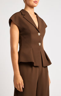 Ambie Top & Pants Set - Chocolate