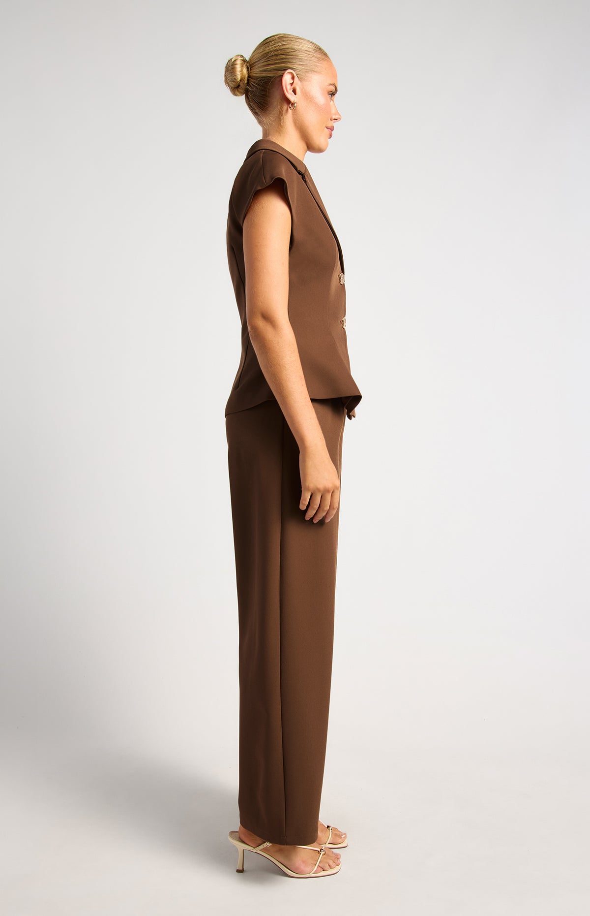 Ambie Top & Pants Set - Chocolate