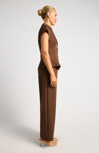 Ambie Top & Pants Set - Chocolate