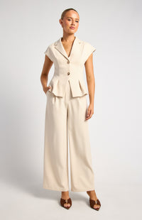 Ambie Top & Pants Set - Oyster