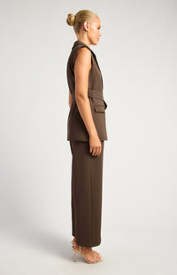 Oceane Vest & Pant Set - Espresso