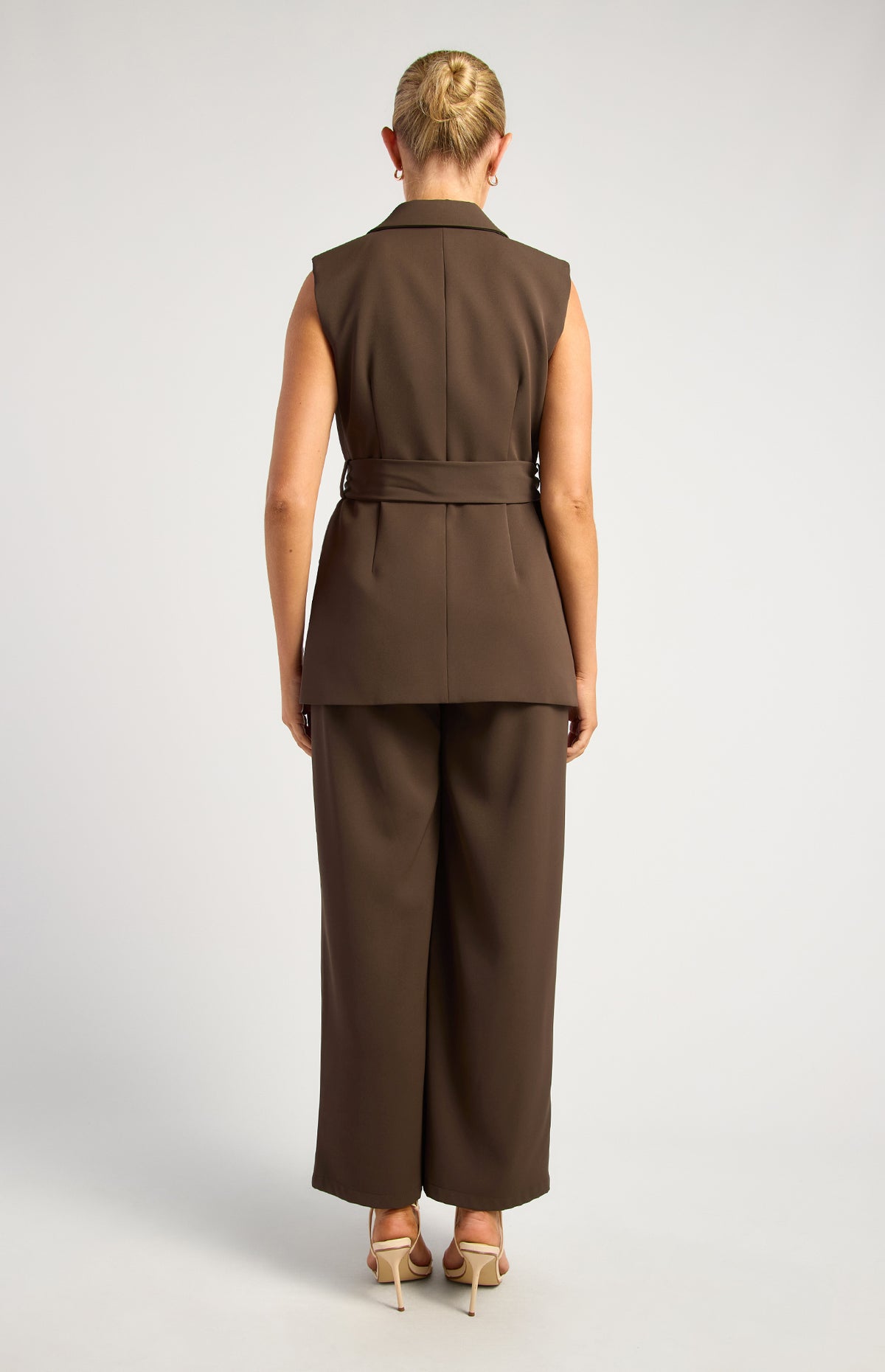 Oceane Vest & Pant Set - Espresso
