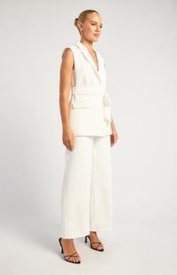 Oceane Vest & Pant Set - White
