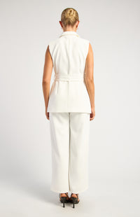 Oceane Vest & Pant Set - White