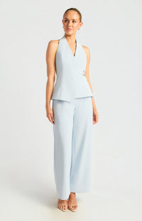 Jessy Halter Vest Top & Pants Set - Pale Blue