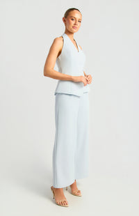 Jessy Halter Vest Top & Pants Set - Pale Blue
