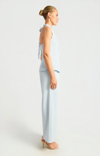 Jessy Halter Vest Top & Pants Set - Pale Blue