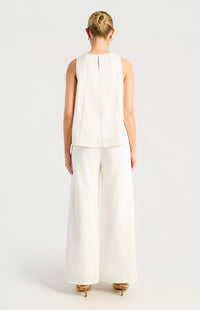 Kalaia Top & Pants Linen Set - White