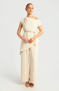 Akira Top & Pants Set - Beige