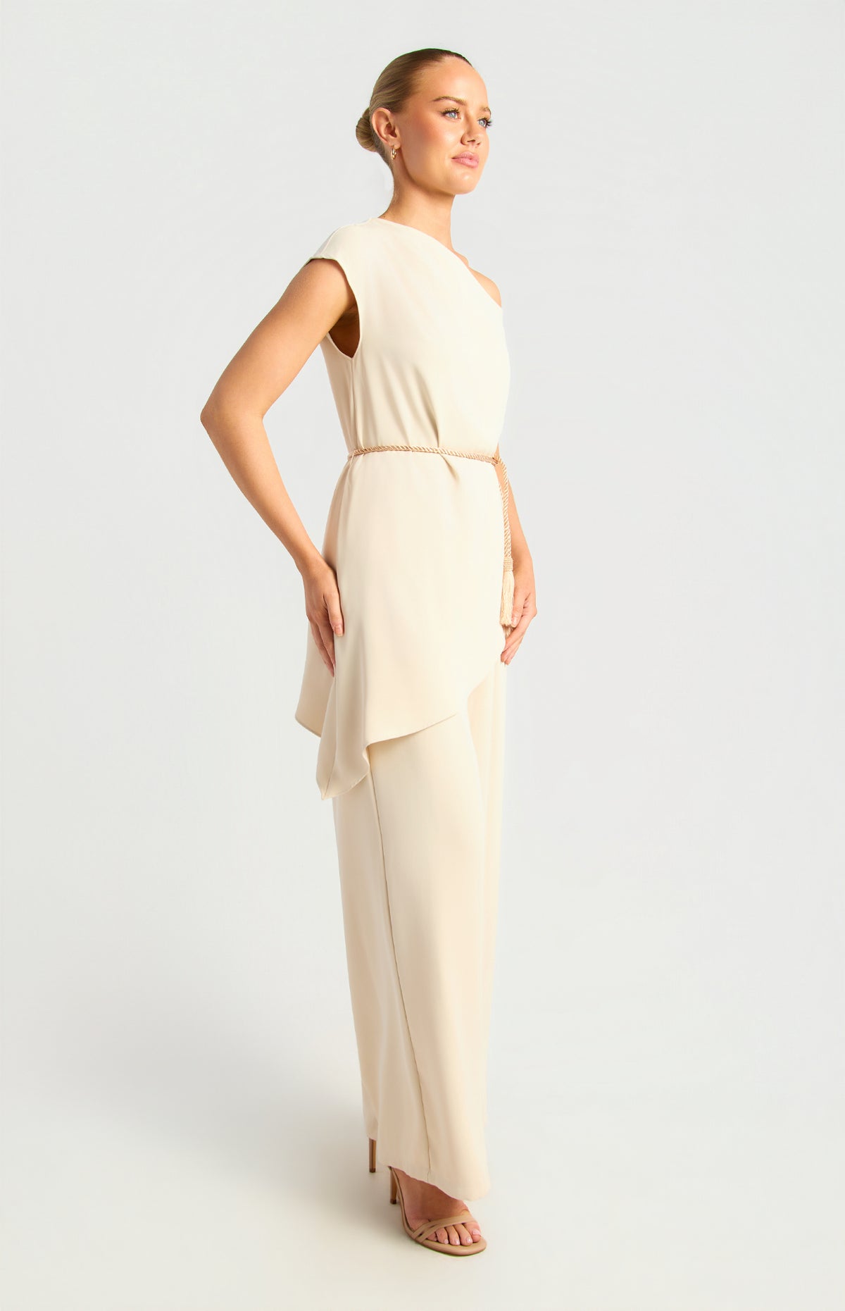 Akira Top & Pants Set - Beige