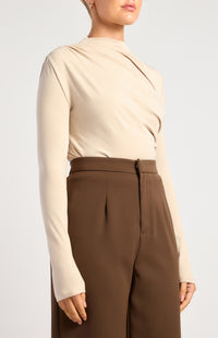 Jagger Long Sleeve Top - Stone