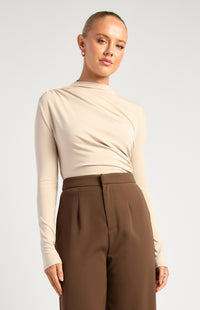 Jagger Long Sleeve Top - Stone