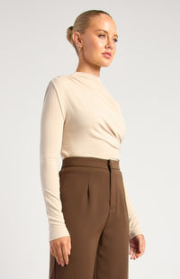 Jagger Long Sleeve Top - Stone