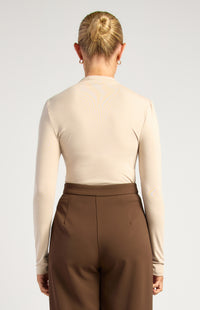 Jagger Long Sleeve Top - Stone