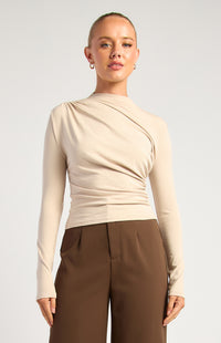 Jagger Long Sleeve Top - Stone