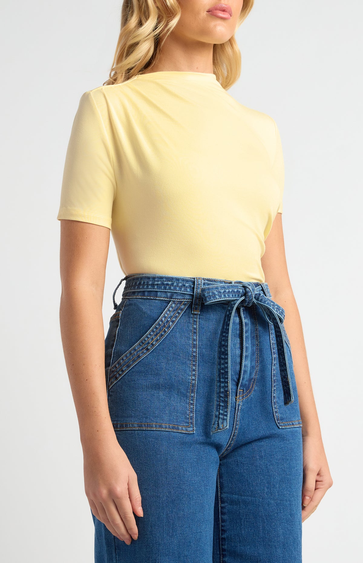 Sara Lee Short Sleeve Top - Butter