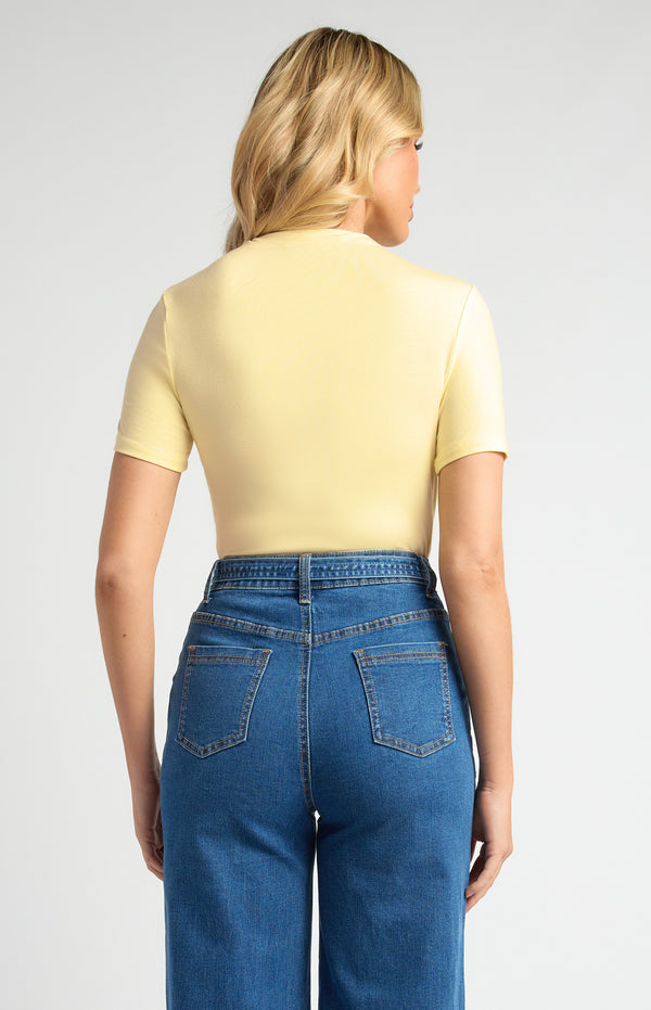 Sara Lee Short Sleeve Top - Butter