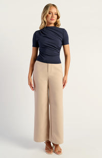 Sara Lee Short Sleeve Top - Navy