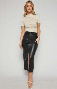 Sara Lee Short Sleeve Top - Pearl