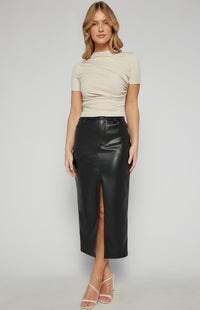 Sara Lee Short Sleeve Top - Pearl