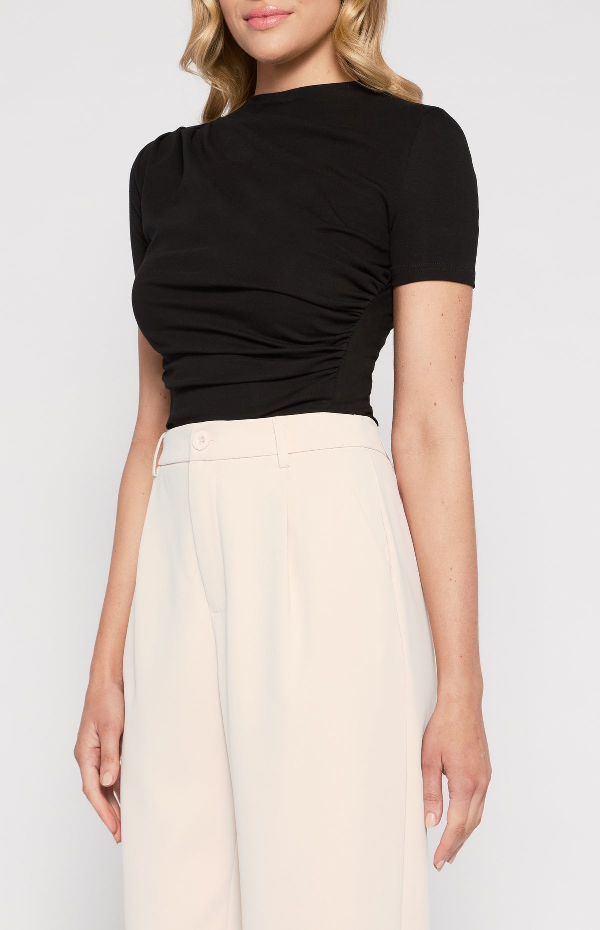 Sara Lee Short Sleeve Top - Black