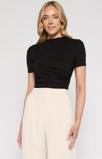 Sara Lee Short Sleeve Top - Black