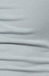 Jordyn Long Sleeve, V-Neck Fitted Top - Grey Blue