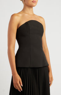 Emily Strapless Top - Black