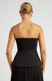 Emily Strapless Top - Black