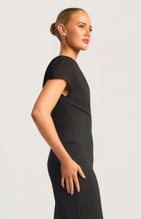 Dennie One-Shoulder Top - Black