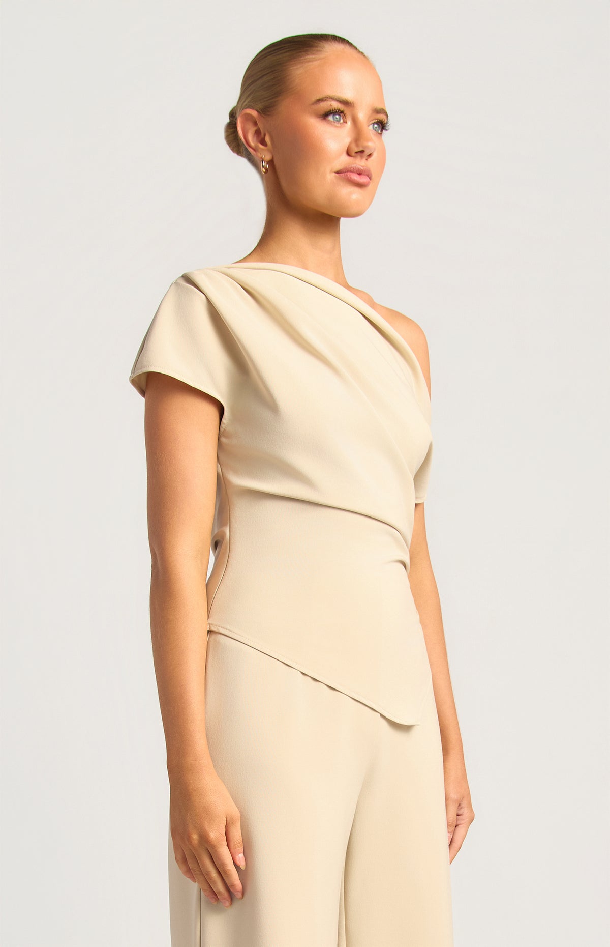 Dennie One-Shoulder Top - Oat