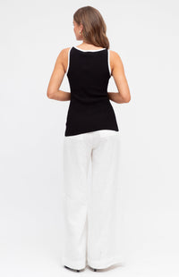 Whitney Sleeveless Top - Black