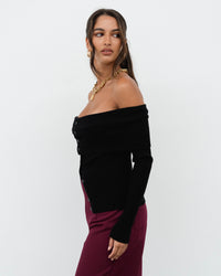 Sahara Long Sleeve Top - Black