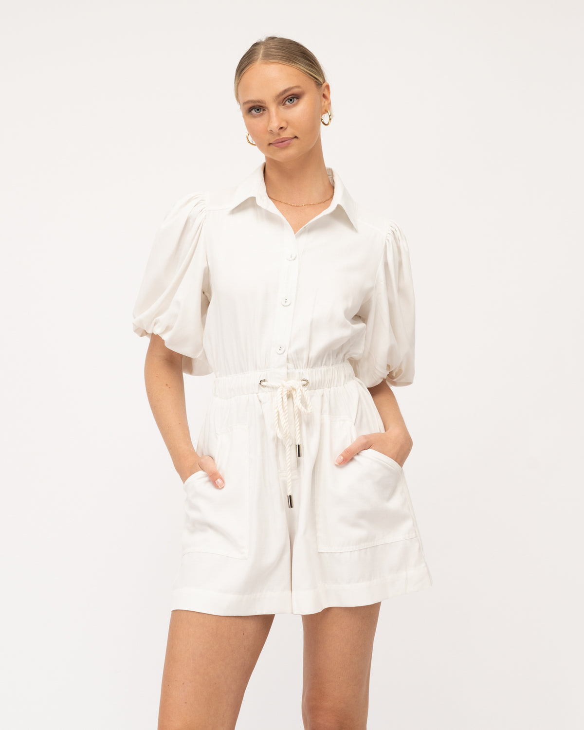 Fiesta Playsuit - White