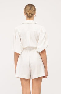 Fiesta Playsuit - White