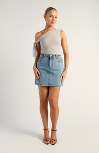 Andriena Skirt - Denim Blue