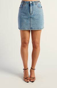 Andriena Skirt - Denim Blue