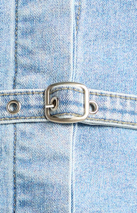Zelma Strapless Top - Blue Denim
