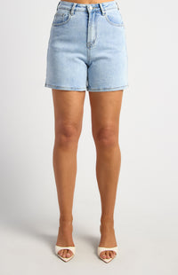 Justin High Waisted Denim Shorts