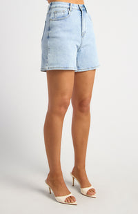 Justin High Waisted Denim Shorts