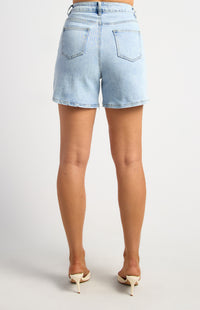 Justin High Waisted Denim Shorts