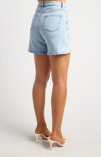 Justin High Waisted Denim Shorts
