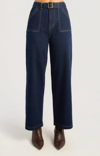 Martinez Patch Pocket Jeans - Denim