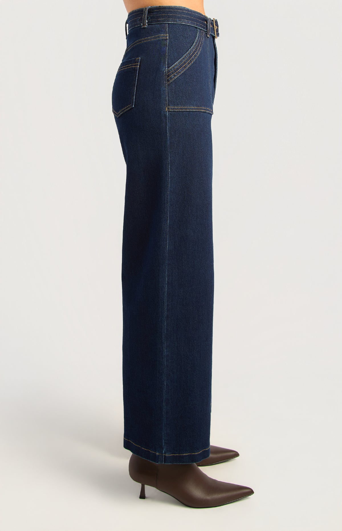 Martinez Patch Pocket Jeans - Denim